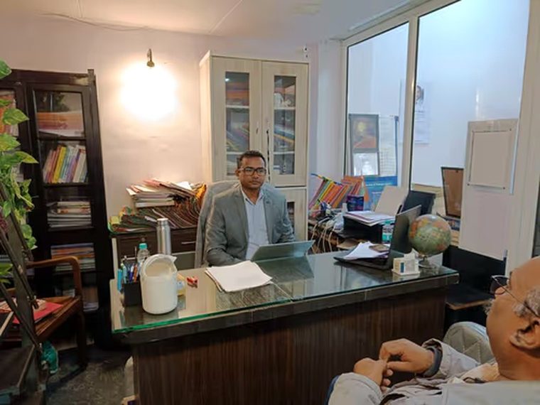 Dr. Gopal Bhagat at his desk, My Mind Counseling And Therapy Centre